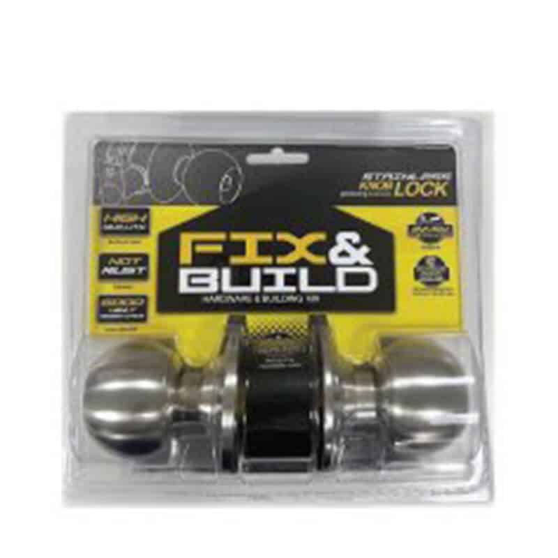 ลูกบิดห้องน้ำ หัวกลม 3872SS FIX&BUILD+